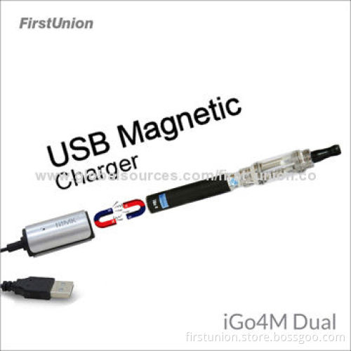 Hot Sale iGo4M Dual Flavor New Electronic Cigarettes with Magnetic Touch Charger, CE/RoHS marked